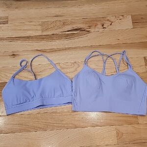 Lululemon And PINK Women's Lavender Bralette Set